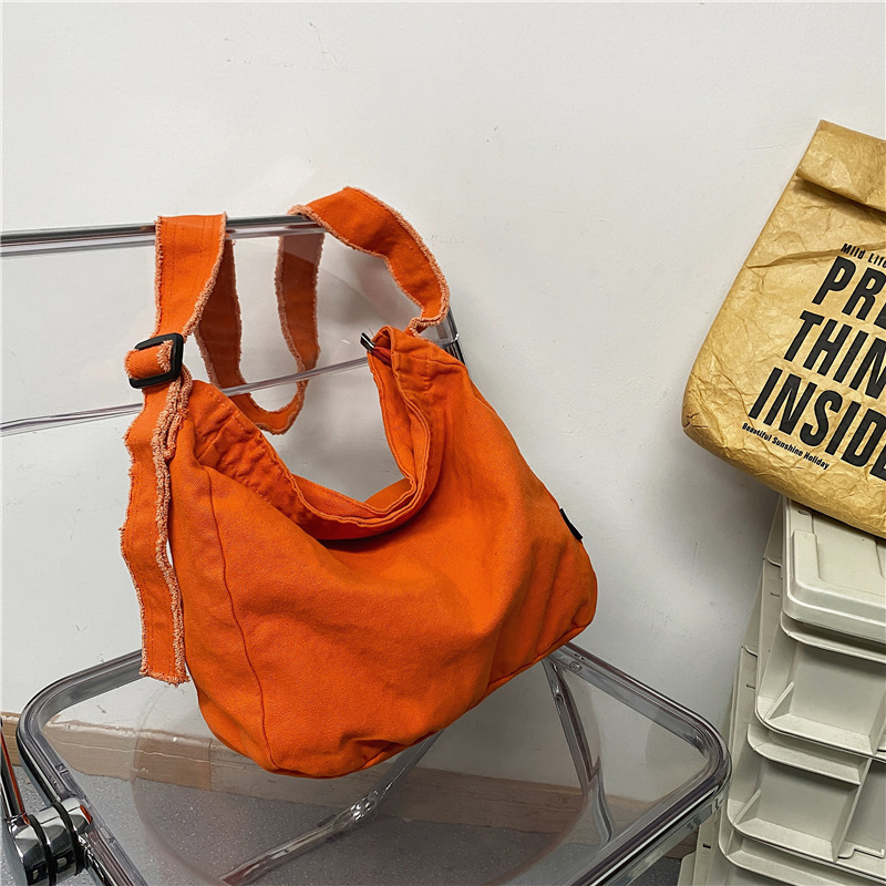 Vászon Tote táska, japán stílusú casual, cipzáras záródás, vízszintes négyzet alakú forma, belső bélés nélküli, zseb a mobiltelefon számára