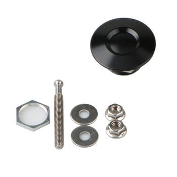 Mini autó hood zár – Rejtett zár, alumínium ötvözet, általános illeszkedés, első és hátsó lökhárítóhoz, testreszabható feldolgozás