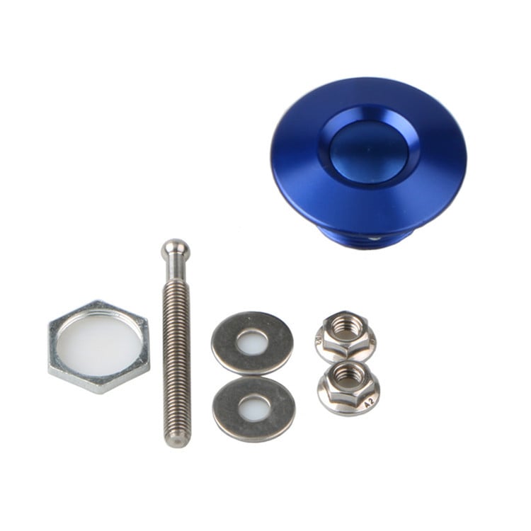 Mini autó hood zár – Rejtett zár, alumínium ötvözet, általános illeszkedés, első és hátsó lökhárítóhoz, testreszabható feldolgozás