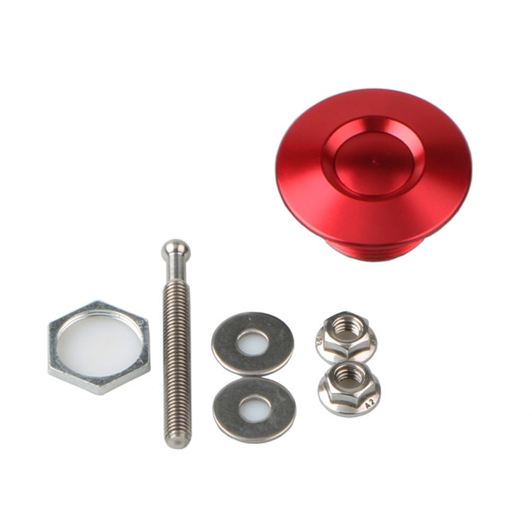 Mini autó hood zár – Rejtett zár, alumínium ötvözet, általános illeszkedés, első és hátsó lökhárítóhoz, testreszabható feldolgozás