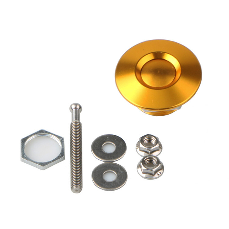 Mini autó hood zár – Rejtett zár, alumínium ötvözet, általános illeszkedés, első és hátsó lökhárítóhoz, testreszabható feldolgozás