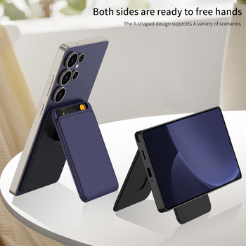 Θήκη Samsung S25 Ultra με μαγνητικό πίσω κάτοχο καρτών – σκληρή θήκη από PC, χύτευση με έγχυση, μινιμαλιστικό στυλ, προστασία από πτώσεις, δυνατότητα προσαρμογής