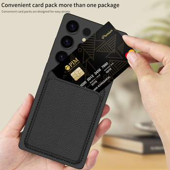 Θήκη Samsung S25 Ultra με μαγνητικό πίσω κάτοχο καρτών – σκληρή θήκη από PC, χύτευση με έγχυση, μινιμαλιστικό στυλ, προστασία από πτώσεις, δυνατότητα προσαρμογής