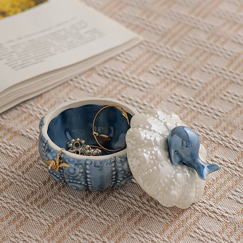 Кутия за бижута от керамика - Fengbai FB001, модерен минималистичен стил