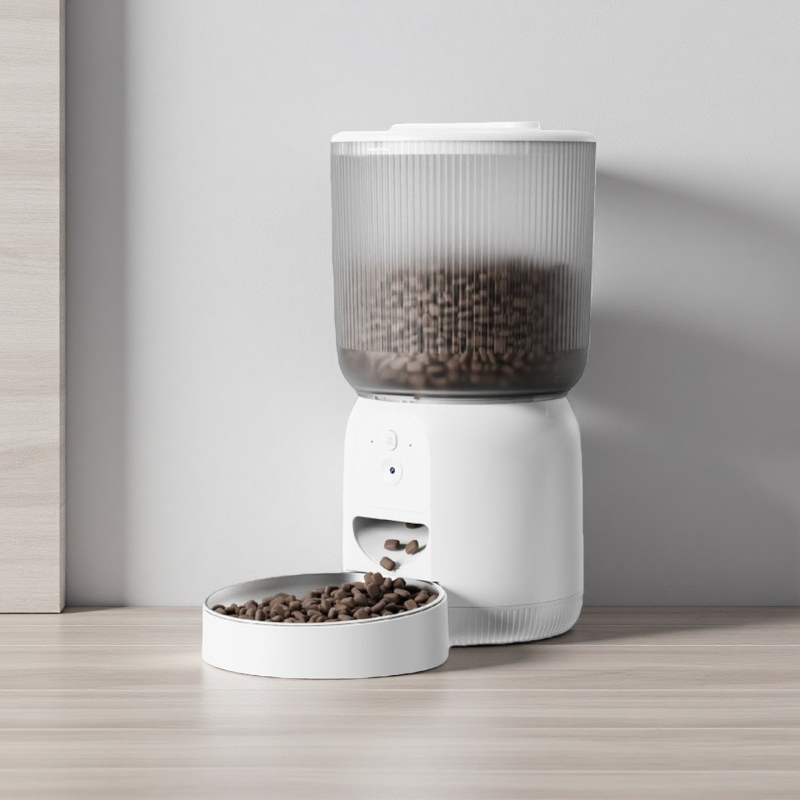 Pf003 okos etető háziállatok számára kamerával, app-vezérléssel, leválasztható, súly 1,5 kg