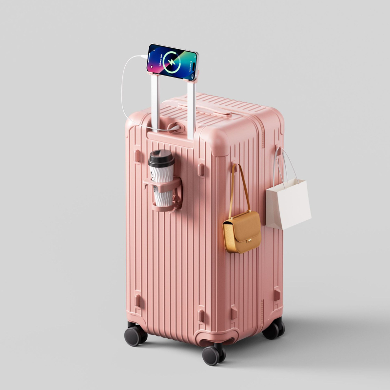 30-inčni kofer od polikarbonata s velikom kapacitetom, TSA kombinirano zaključavanje, zatvarač, universalni kotačići, težina 3,6 kg