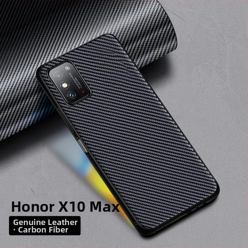 Telefonu vāciņš Huawei Honor X10/X10 Max, pilnīga aizsardzība, kritienu izturība, Kevlar 5G versija, mākslīgā āda, biznesa stils
