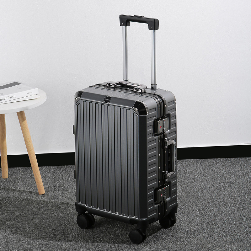 Kofer s aluminijskim okvirom, velik kapacitet, tiši okretni kotači, kofer za putovanje s TSA kombinacijskom bravom, višenamjenski