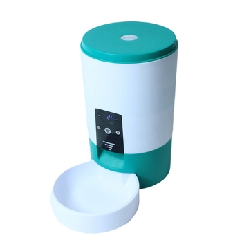 hranitor automat pentru animale de companie, hrănire programată, capacitate mare, pentru hrană de pisică și câine, design fix