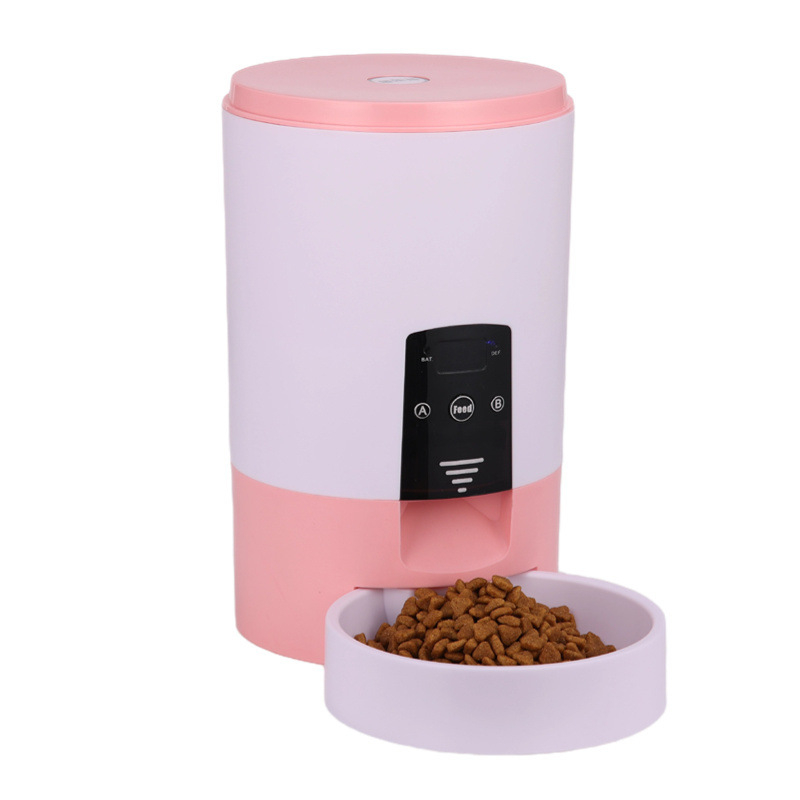 hranitor automat pentru animale de companie, hrănire programată, capacitate mare, pentru hrană de pisică și câine, design fix