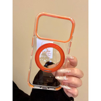 Θήκη προστασίας για συσκευές Apple σε στυλ Ins με 360‑μοιρών στήριγμα, υποστήριξη προσαρμογής.