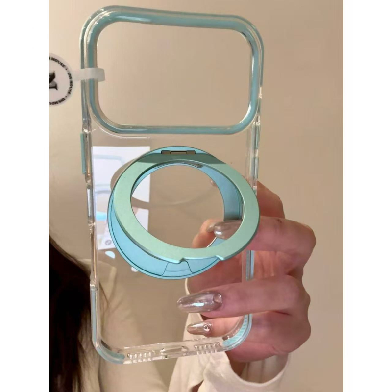 Θήκη προστασίας για συσκευές Apple σε στυλ Ins με 360‑μοιρών στήριγμα, υποστήριξη προσαρμογής.