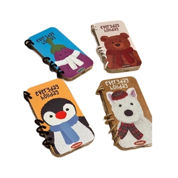 Carcasă flip pentru iPhone, temă desen animat cu cățeluș-pinguin, material TPU, protecție la șocuri și căderi, compatibilă cu modelele iPhone 4/4S, 5/5S/5C, 6/6S/6 Plus, 7/8, X/XS/XR/XS Max, 11, 12, 13, 14, și suportă personalizare