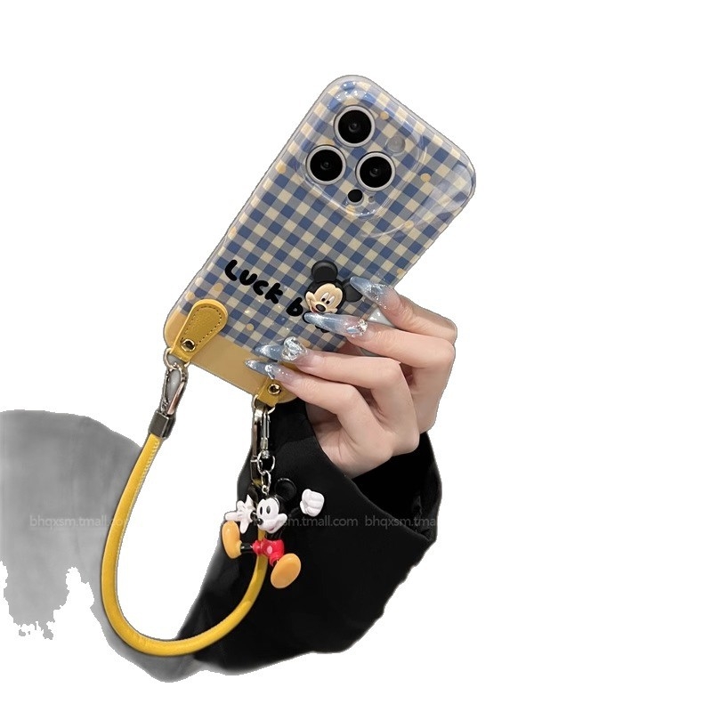 Križni remen za futrolu iPhone 15 Pro Max – crtić dizajn, silikon, zaštita od pada