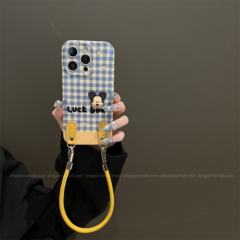 Križni remen za futrolu iPhone 15 Pro Max – crtić dizajn, silikon, zaštita od pada