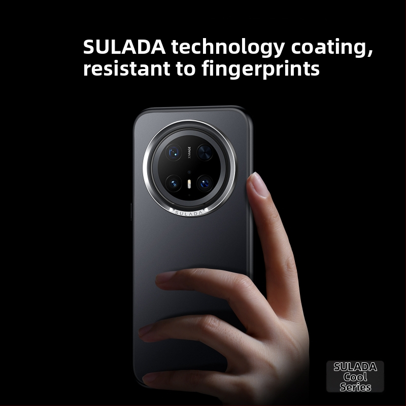 Sulada защитен калъф за Huawei Mate70 Pro – PC с усещане за кожа, релефен, удароустойчив, против отпечатъци