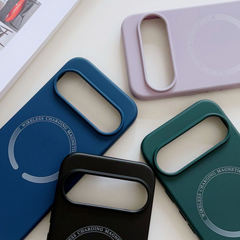 Husă pentru Google Pixel 10 – silicon lichid imitativ, margine dreaptă, magnetică, rezistență la uzură, protecție la cădere