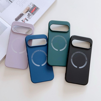 Husă pentru Google Pixel 10 – silicon lichid imitativ, margine dreaptă, magnetică, rezistență la uzură, protecție la cădere