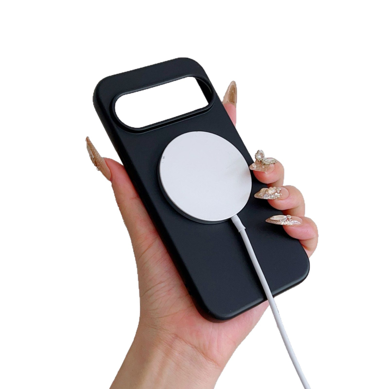 Husă pentru Google Pixel 10 – silicon lichid imitativ, margine dreaptă, magnetică, rezistență la uzură, protecție la cădere