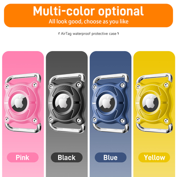 Apple AirTag aizsargkorpuss mājdzīvnieka kaklai ar metāla sprādzi, stingrs korpuss, ūdensizturīgs, injekcijas formēšana