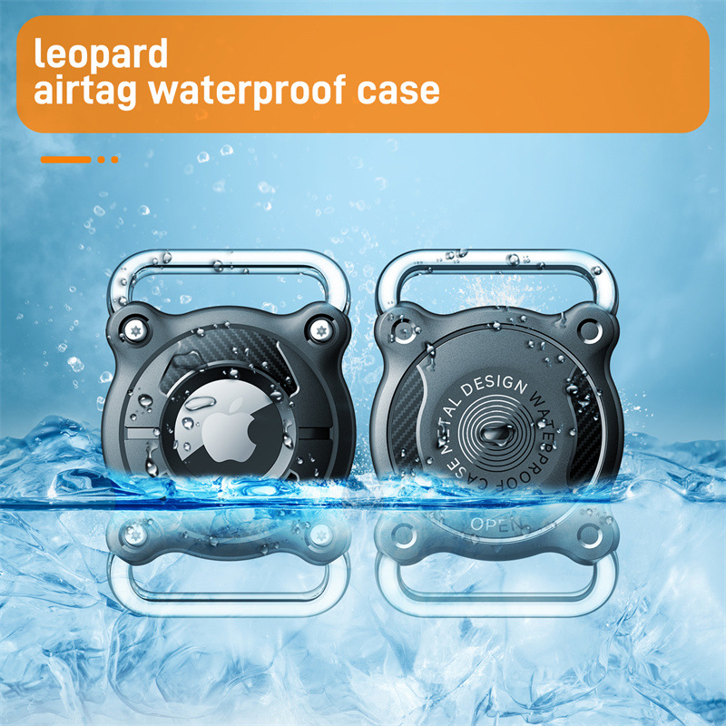 Apple AirTag aizsargkorpuss mājdzīvnieka kaklai ar metāla sprādzi, stingrs korpuss, ūdensizturīgs, injekcijas formēšana
