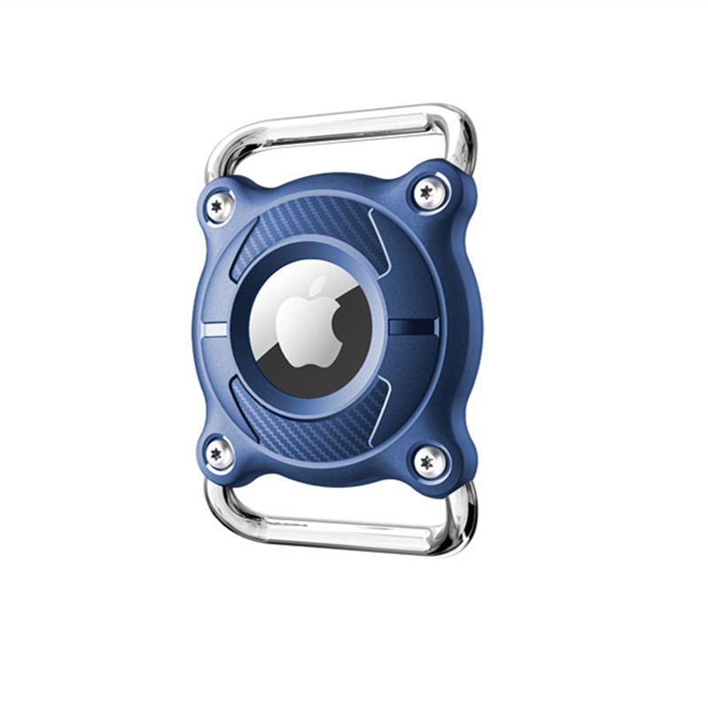 Apple AirTag aizsargkorpuss mājdzīvnieka kaklai ar metāla sprādzi, stingrs korpuss, ūdensizturīgs, injekcijas formēšana