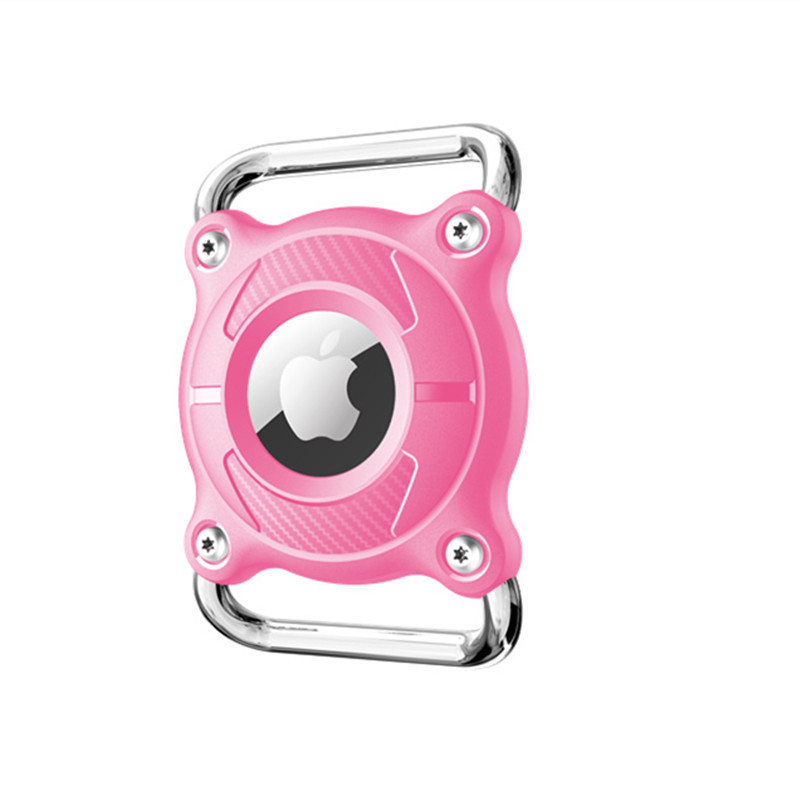 Apple AirTag aizsargkorpuss mājdzīvnieka kaklai ar metāla sprādzi, stingrs korpuss, ūdensizturīgs, injekcijas formēšana