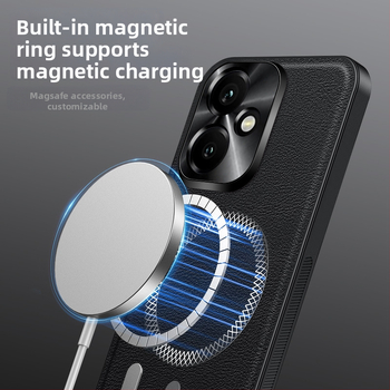 HONOR 400Pro telefona vāciņš – ādas tekstūra, PC korpuss, pret kritieniem, Youke