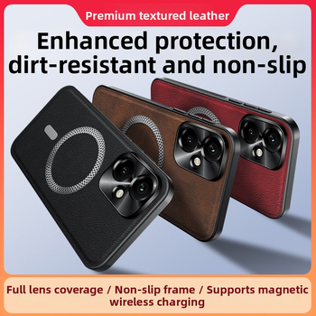 HONOR 400Pro telefona vāciņš – ādas tekstūra, PC korpuss, pret kritieniem, Youke