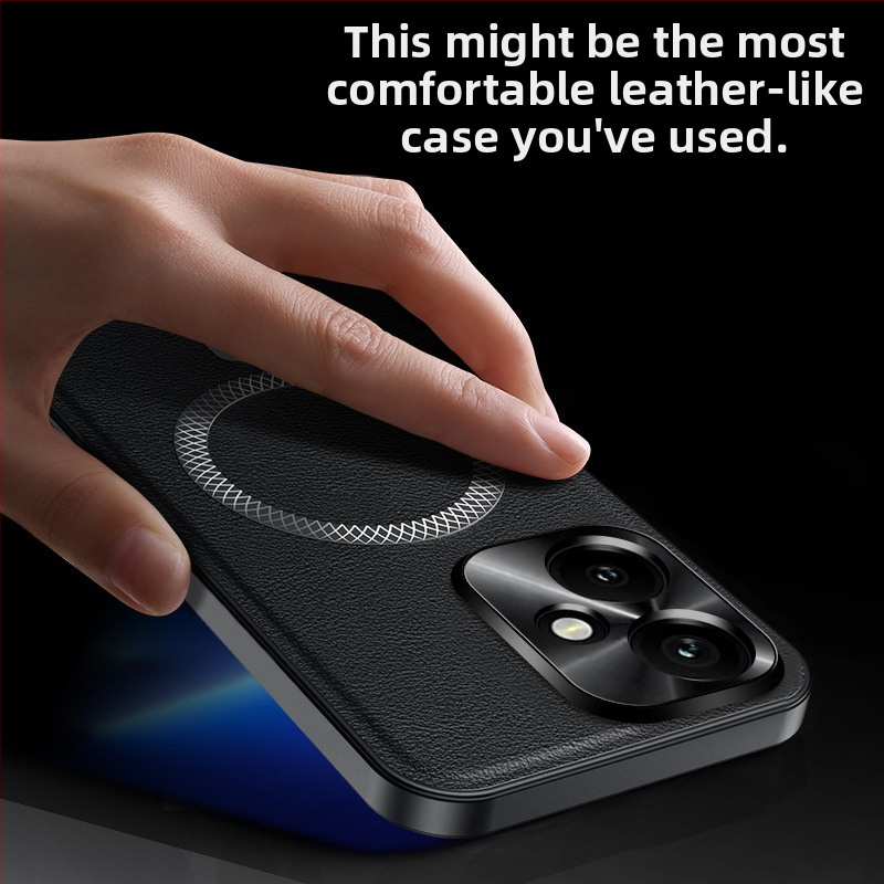 HONOR 400Pro telefona vāciņš – ādas tekstūra, PC korpuss, pret kritieniem, Youke