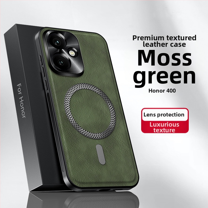 HONOR 400Pro telefona vāciņš – ādas tekstūra, PC korpuss, pret kritieniem, Youke