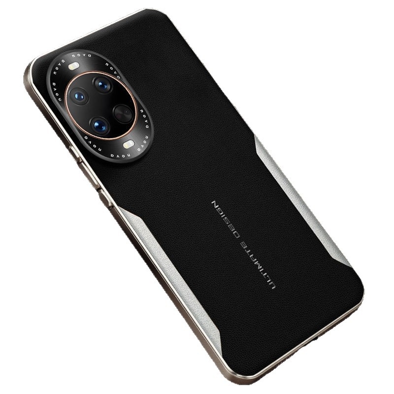 Калъф за Huawei телефон – имитирана кожа, щампована текстура, мек ръб, защита срещу изпускане