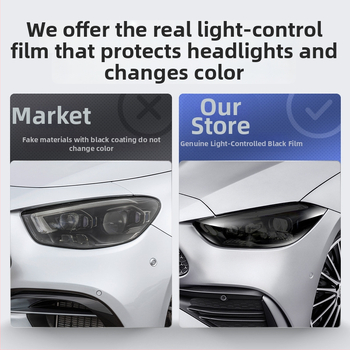 Mercedes-Benz TPU lukturu filma, pret skrāpējumiem, skrāpējumu remonts, gaismas kontrole, aizsargfilma