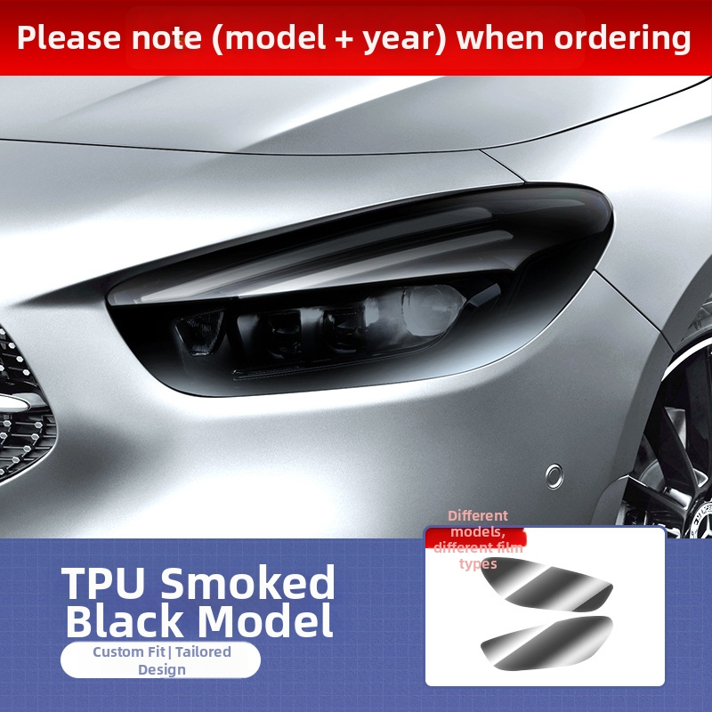 Mercedes-Benz TPU lukturu filma, pret skrāpējumiem, skrāpējumu remonts, gaismas kontrole, aizsargfilma