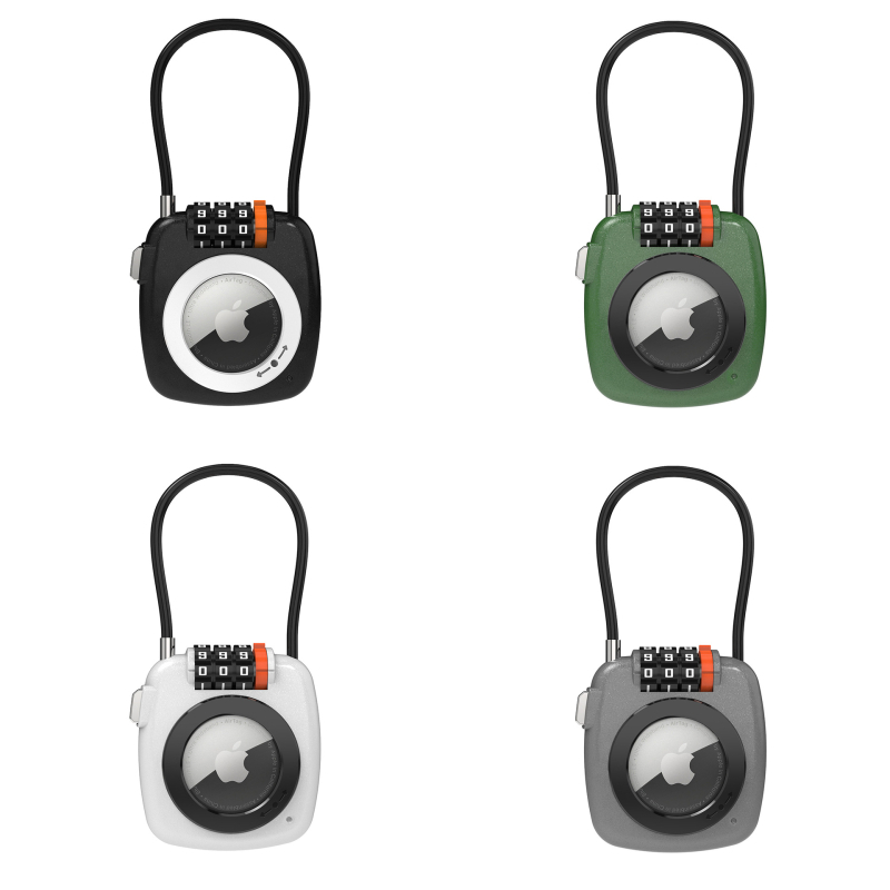 Apple AirTag aizsargapvalks – ciets korpuss no cinka sakausējuma, anti‑loss izsekošanas ierīce ar paroles aizsardzību