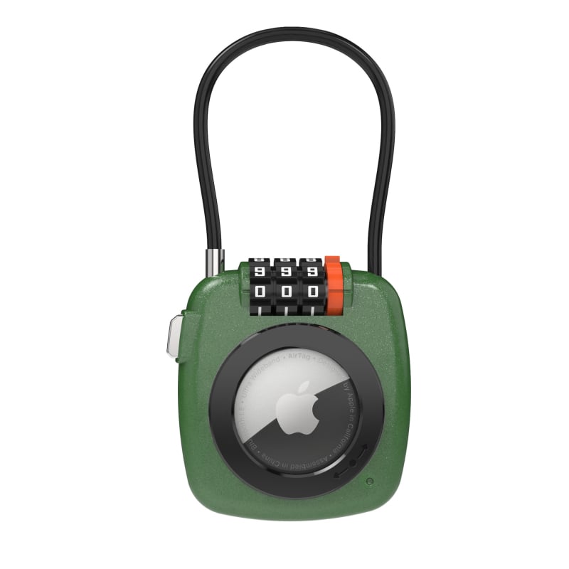 Apple AirTag aizsargapvalks – ciets korpuss no cinka sakausējuma, anti‑loss izsekošanas ierīce ar paroles aizsardzību