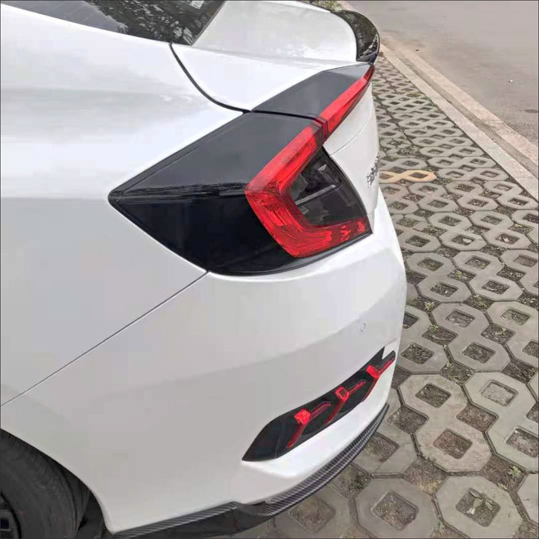 Film za stražnje svjetlo automobila s uzorkom karbonskih vlakana 3D4D - prilagodljiv, snažno prianjanje - naljepnica za karoseriju