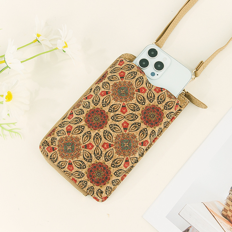Korek torba za telefon, boemski stil, multifunkcionalna s pretincima za kartice i novčanik, crossbody, jesen 2024