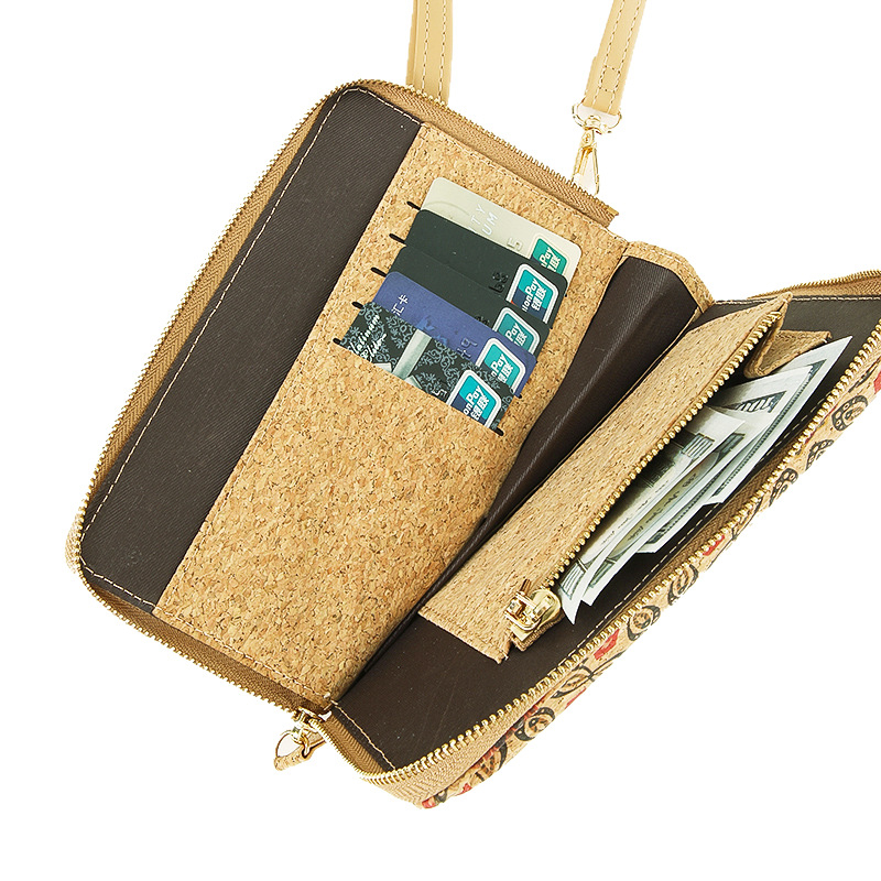 Korek torba za telefon, boemski stil, multifunkcionalna s pretincima za kartice i novčanik, crossbody, jesen 2024