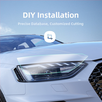 Priekšējo lukturu aizsargfilms | Hidrogel membrāna | Vienu daļu veidots formējums | Skrāpējumu un nodiluma izturīgs | Audi lukturiem