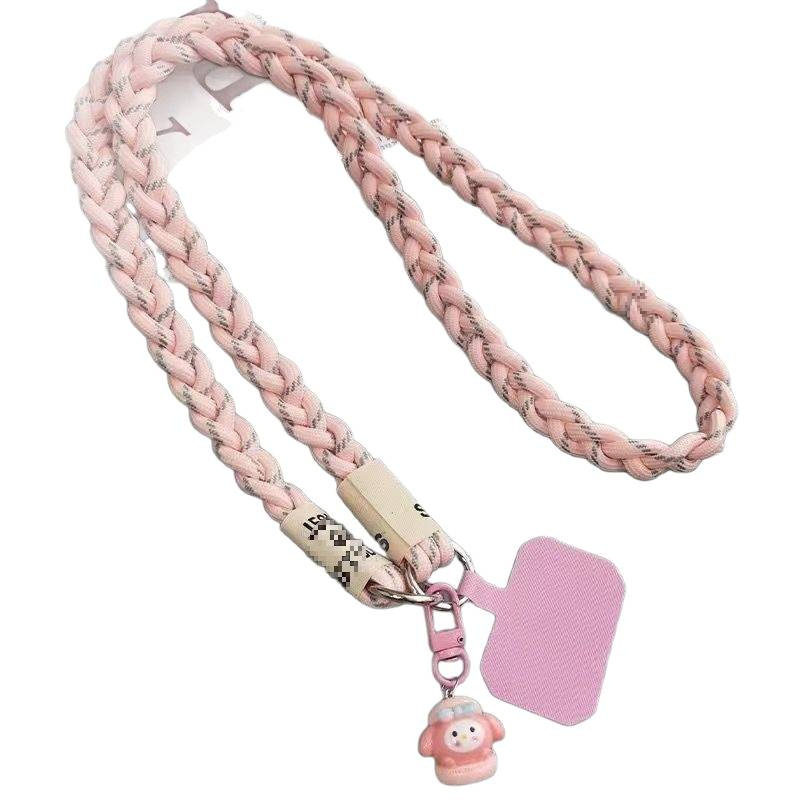 Női telefontok hosszú vállpánttal, műanyag anyag, hőátviteles nyomtatás, női stílus, rajzfilm motívum