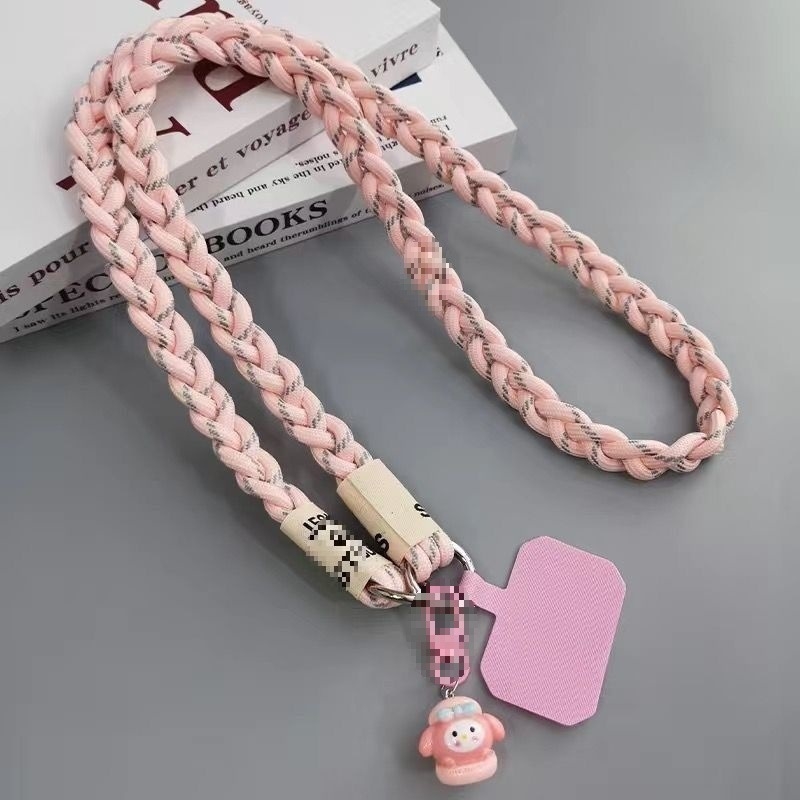 Női telefontok hosszú vállpánttal, műanyag anyag, hőátviteles nyomtatás, női stílus, rajzfilm motívum