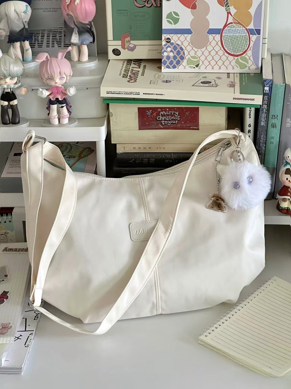Crossbody dumpling torba – najlon, zatvarač, unutarnja džep s zatvaračem i džep za telefon, Pig xiaogu