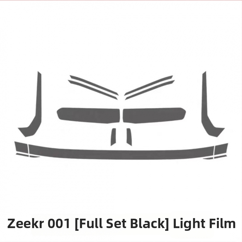 TPU plėvelė priekinėms ir galinėms žibintams Zeekr 001 (2021–2024) – atsparumas dėvėjimuisi, įbrėžimams atsparus, DRL apsauga