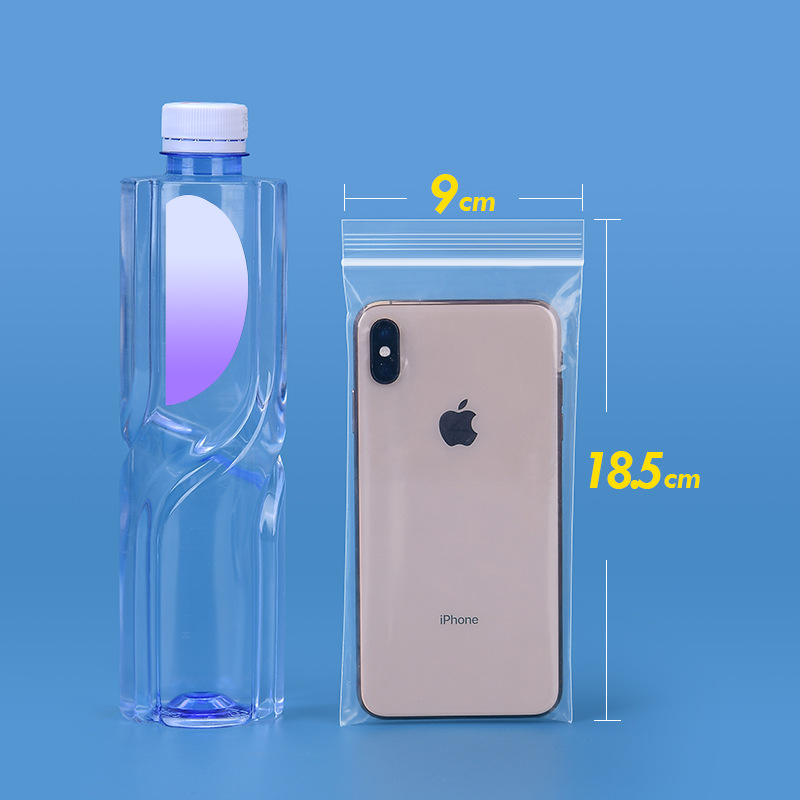 Egyszer használatos érintőképernyős telefon tasak, átlátszó, vízálló és porálló, önzáró tömítéssel 0.5–2 cm