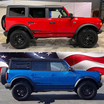 Set naljepnica za Ford Bronco – naljepnice za poklop motora i bočne pragove, samoljepljive naljepnice, jednofareban uzorak, Jin Zherui