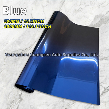 Automašīnas termoizolācijas plēve - gradienta krāsu automašīnas plēve, zīmols Sam Optical, iepakojums papīra caurulē