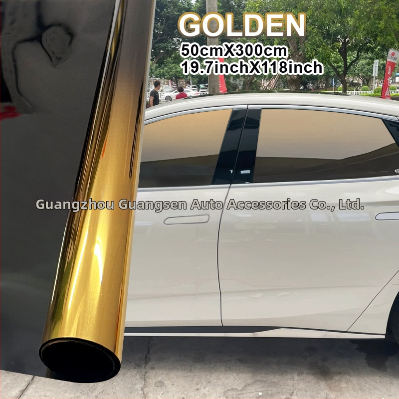 Automašīnas termoizolācijas plēve - gradienta krāsu automašīnas plēve, zīmols Sam Optical, iepakojums papīra caurulē