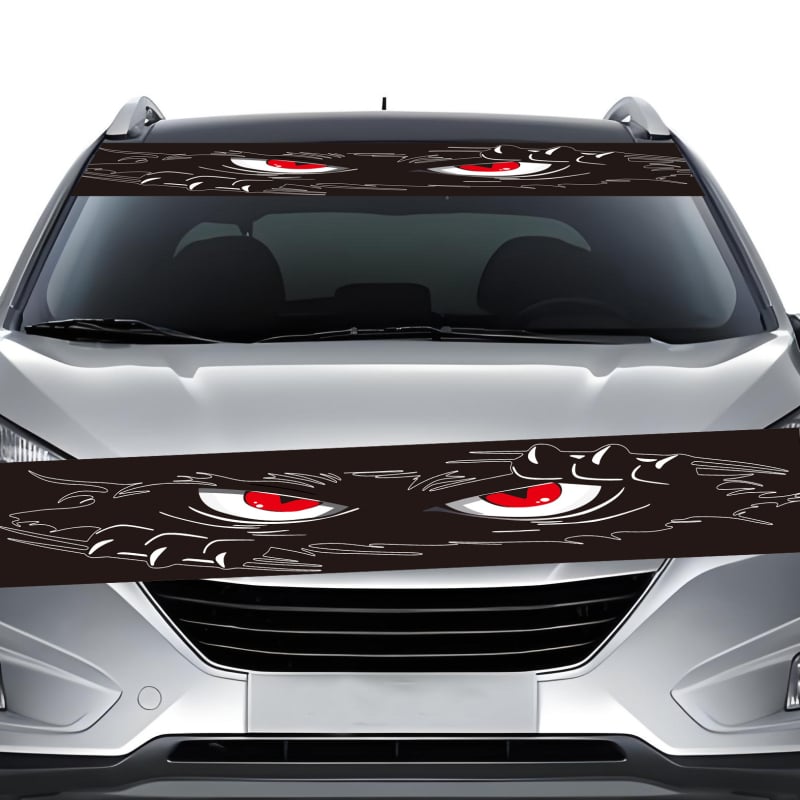 Декоративни стикери за предното стъкло на автомобил, монтаж с лепило, марка Callidi, материал: стикери, тип: стикери за каросерия