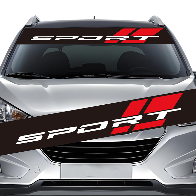 Декоративни стикери за предното стъкло на автомобил, монтаж с лепило, марка Callidi, материал: стикери, тип: стикери за каросерия